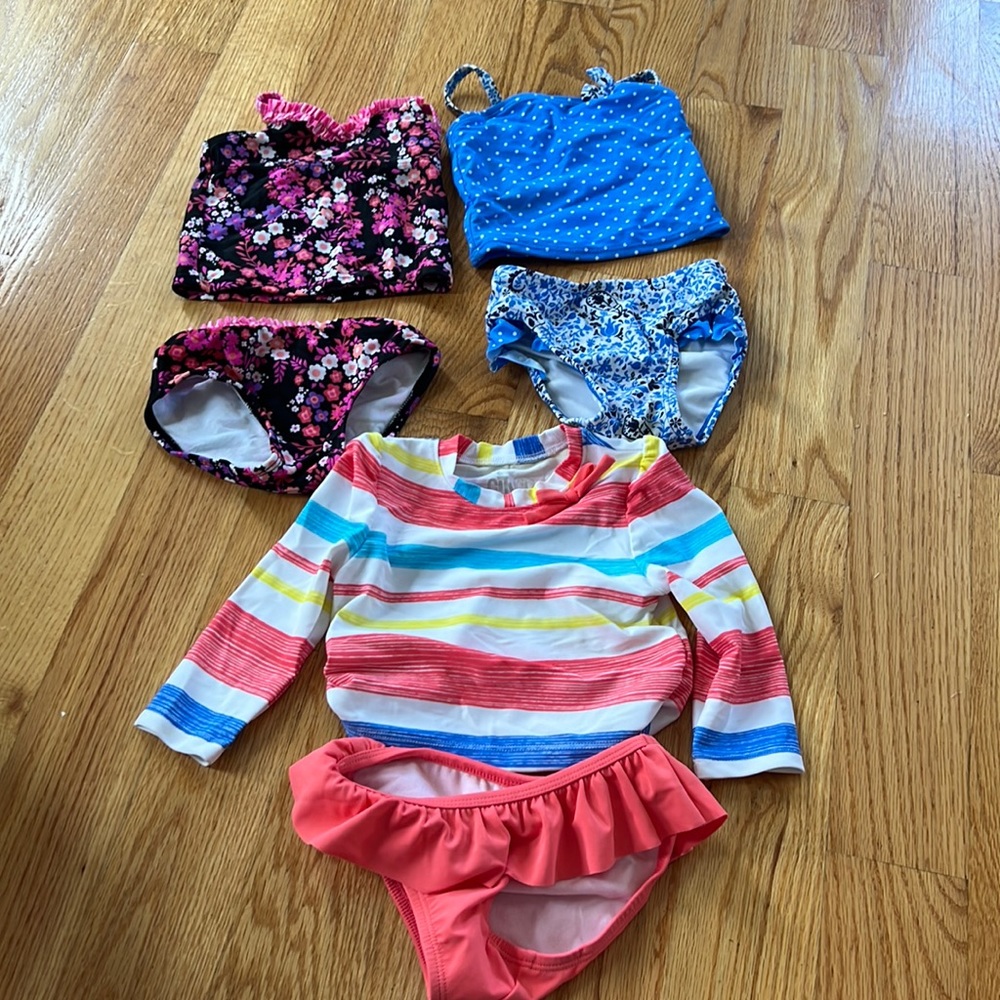 Baby girl bathing suit lot